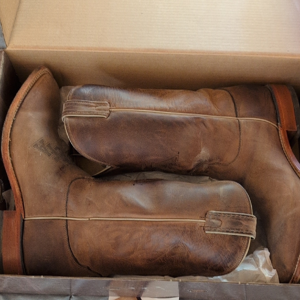 Nocona College Series Men's Brown Leather Boots